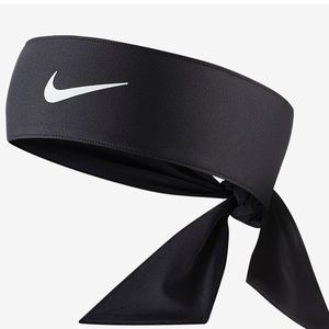 BLACK NIKE wrap around head band